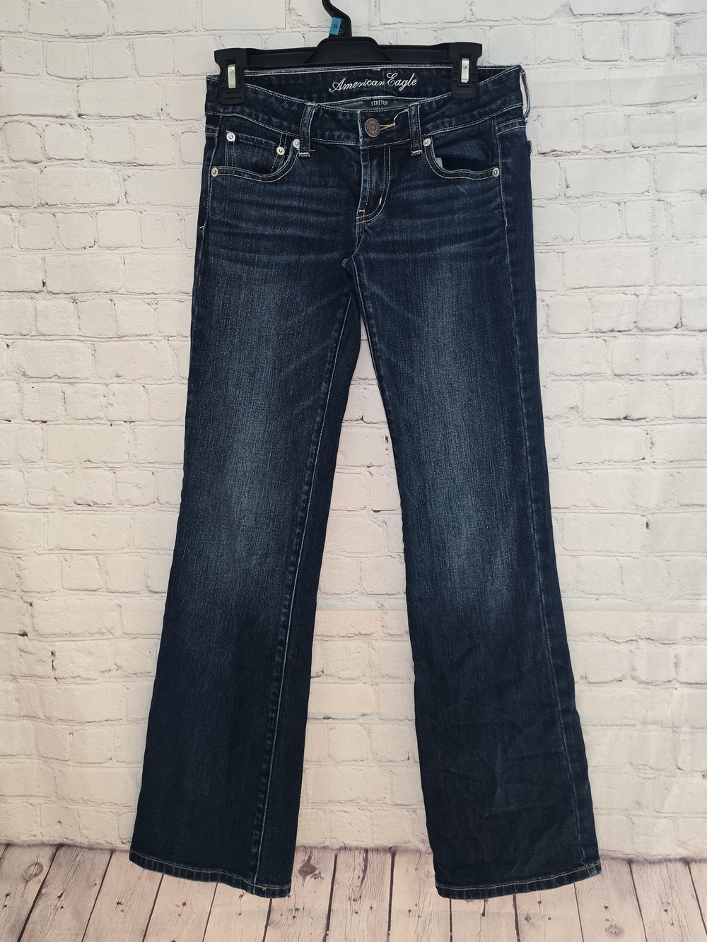 American Eagle Outfitters Dark Wash Bootcut Women’s Jeans Ultra Low Rise